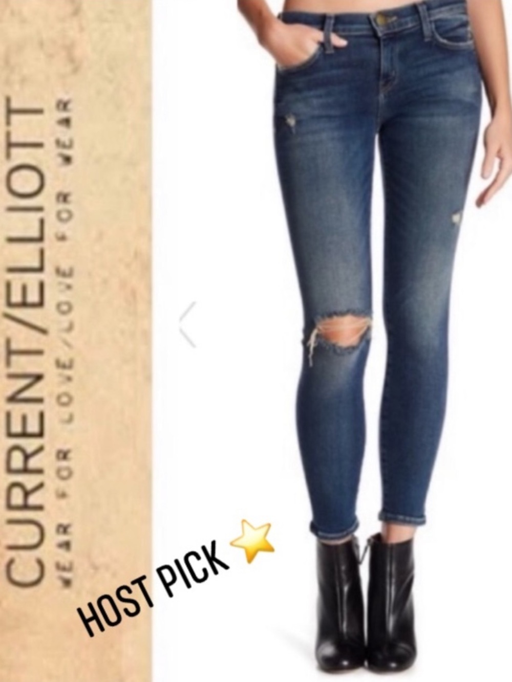 Current/Elliott Stiletto In Wren Destroy